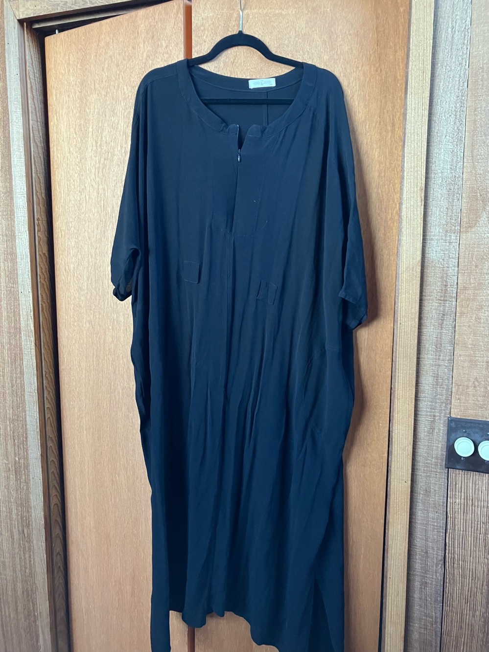 OddBird (Size 4XL) Black Ruya Tunic Maxi Dress (NO BELT) Kaftan Lounge Boho